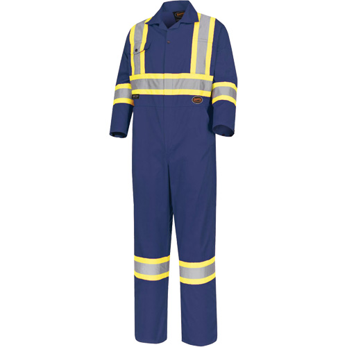 5516T Safety Coveralls, 44 (Tall), Navy Blue Stor-it Systems