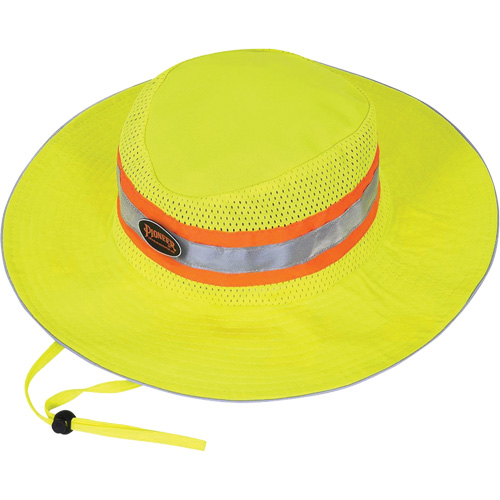 279 Chapeau de garde forestier avec sangle, Jaune lime haute visibilit&eacute;, Polyester Stor-it Systems