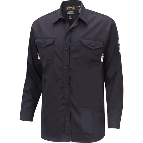 7742 Chemise de s&eacute;curit&eacute; ignifug&eacute;e FR-Tech, Petit, Bleu marin Stor-it Systems