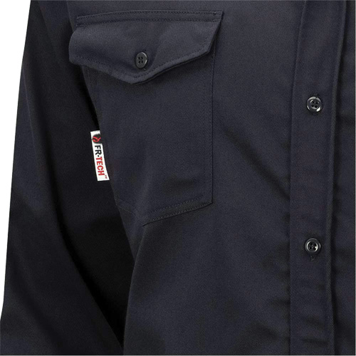 7742 Chemise de s&eacute;curit&eacute; ignifug&eacute;e FR-Tech, Petit, Bleu marin Stor-it Systems