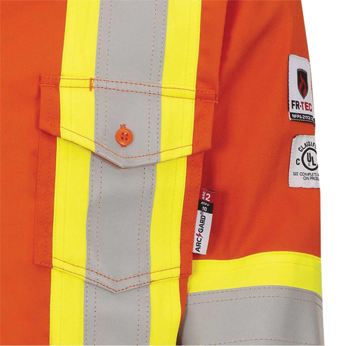 7743 Chemise de s&eacute;curit&eacute; ignifug&eacute;e FR-Tech, Petit, Orange haute visibilit&eacute; Stor-it Systems