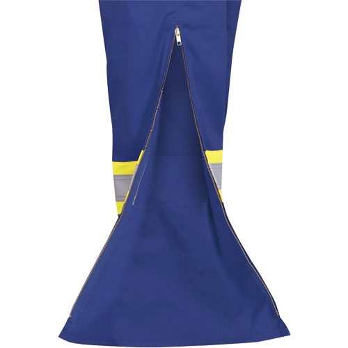 7706 FR-Tech&reg; Flame-Resistant Coverall with Leg Zippers, Size 36, Royal Blue, 9.7 cal/cm² Stor-it Systems