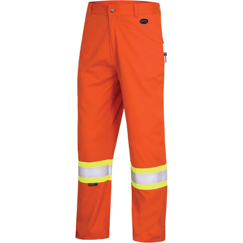 7763 Pantalon de s&eacute;curit&eacute; haute visibilit&eacute; r&eacute;sistant aux arcs &eacute;lectriques FR-Tech 88/12, 38, x 30, Orange haute visibilit&eacute;, 9,7 cal/cm² Stor-it Systems