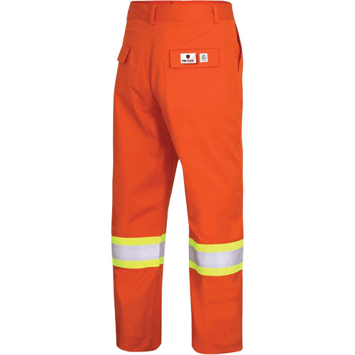 7763 Pantalon de s&eacute;curit&eacute; haute visibilit&eacute; r&eacute;sistant aux arcs &eacute;lectriques FR-Tech 88/12, 38, x 30, Orange haute visibilit&eacute;, 9,7 cal/cm² Stor-it Systems