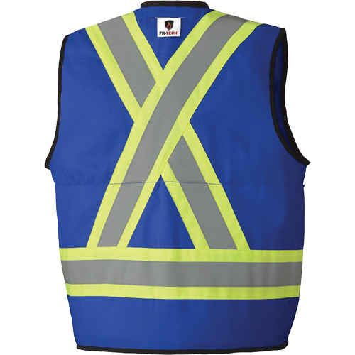 7733 Veste d'arpenteur ignifuge et r&eacute;sistant aux arcs &eacute;lectriques FR-Tech, Petit, Bleu royal, 9,7 cal/cm² Stor-it Systems