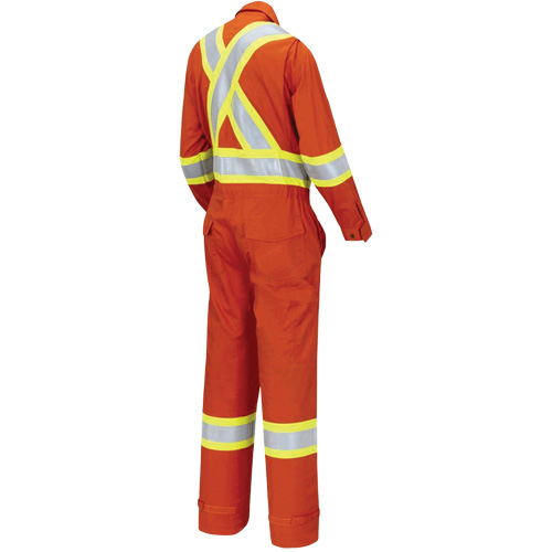 7702W FR-Tech&reg; Women's FR/Arc-Rated Coveralls, Size X-Small, High Visibility Orange, 10 cal/cm² Stor-it Systems