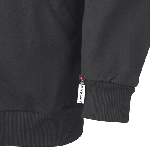 337 Flame-Resistant Zip Style Hoodie, Men's, X-Small, Black, 22 cal/cm² Stor-it Systems