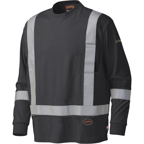 340SFA Chemise de s&eacute;curit&eacute; &agrave; manches longues ignifuge, Petit, Noir Stor-it Systems