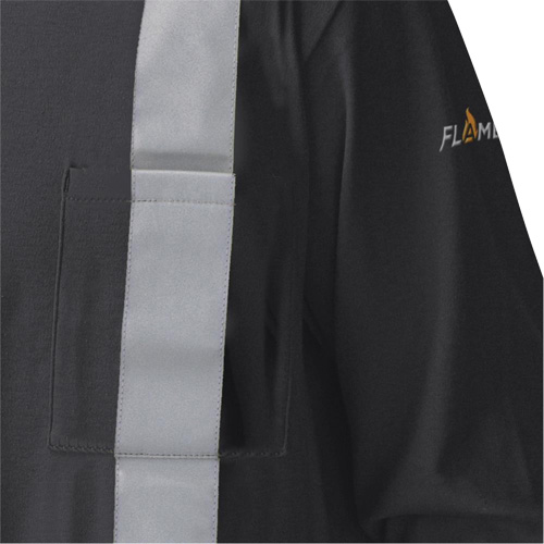 340SFA Chemise de s&eacute;curit&eacute; &agrave; manches longues ignifuge, Petit, Noir Stor-it Systems