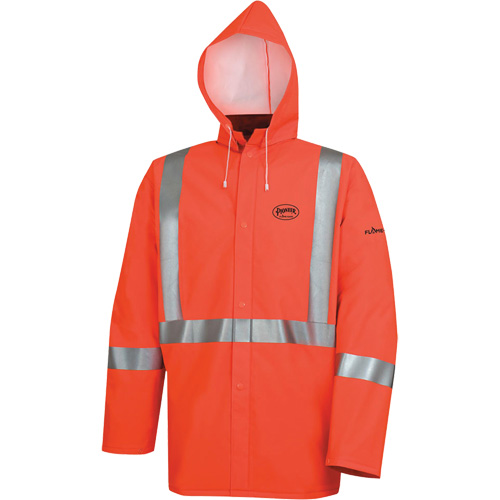 576J Veste de pluie ignifuge haute visibilit&eacute;, Petit, Orange haute visibilit&eacute; Stor-it Systems