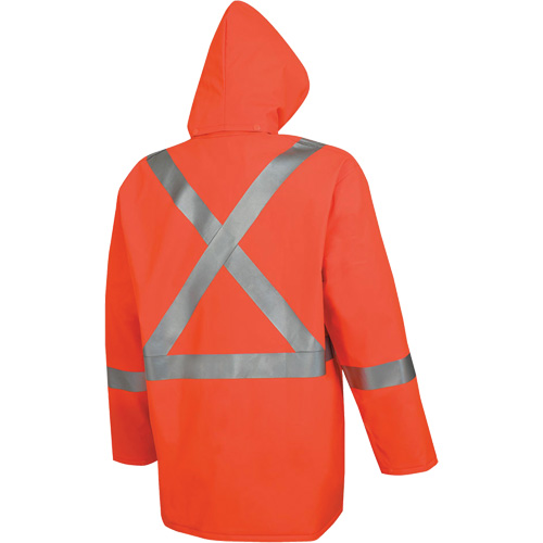 576J Veste de pluie ignifuge haute visibilit&eacute;, Petit, Orange haute visibilit&eacute; Stor-it Systems