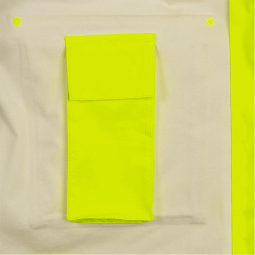 5881 FR/Arc-Rated Waterproof Rain Jacket, X-Small, High Visibility Yellow, 10 cal/cm² Stor-it Systems