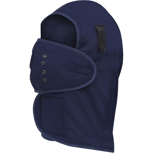 565N Doublure de casque de protection &agrave; col long, Doublure en Molleton, Taille unique, Bleu marin Stor-it Systems
