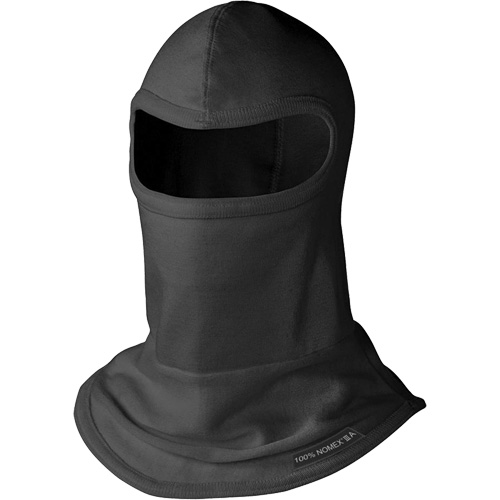 C214BK Medium-Knit 1-Hole Balaclava, Black, Nomex&reg; Stor-it Systems