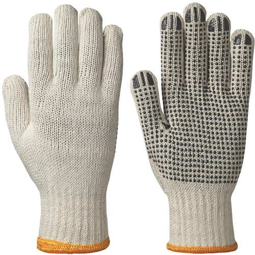 501 Knitted Dotted-Palm Gloves, Poly/Cotton, X-Large Stor-it Systems