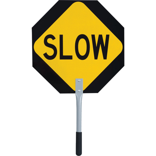 456 Traffic Stop/Slow Paddle, Corrugated Plastic Stor-it Systems