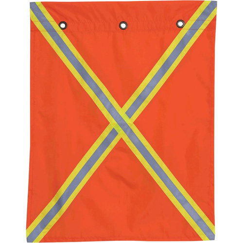 353 Flag with Reflective Tape, Polyester Stor-it Systems
