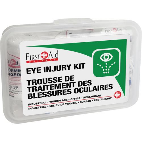 Ensemble pour les l&eacute;sions oculaires, Boîte en plastique Stor-it Systems