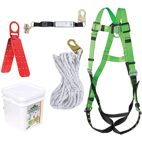 RK8-50 Ensemble de protection contre les chutes &agrave; illets, Trousses pour couvreur de toit Stor-it Systems