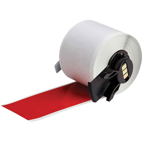 Multi-Purpose Label Tape, Vinyl, Red, 1.9" Width Stor-it Systems