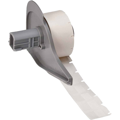 Self-Laminating Wrap-Around Wire & Cable Labels, Vinyl, 0.5" L x 0.75" H, White Stor-it Systems