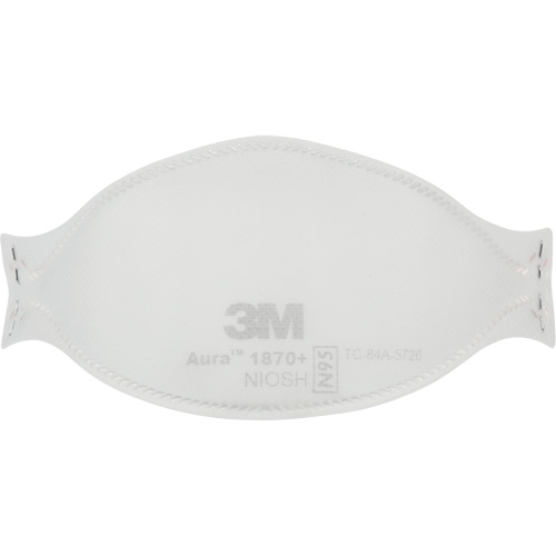Appareil de protection respiratoire contre les particules pour soins de sant&eacute; et masque chirurgical 1870+ Aura, N95, Certifi&eacute; NIOSH/Homologu&eacute; FDA Stor-it Systems