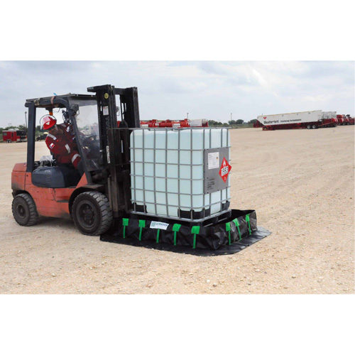 Berme Ultra-Containment Berm, Capacit&eacute; 748 gal. US, 10' la x 10' lo x 12" h, Paroi &agrave; piquets Stor-it Systems