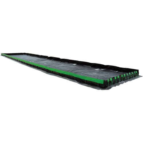 Berme Ultimate Copolymer 2000 Ultra-Containment Berm, Capacit&eacute; 748 gal. US, 10' la x 10' lo x 12" h, Support &agrave; charni&egrave;re Stor-it Systems