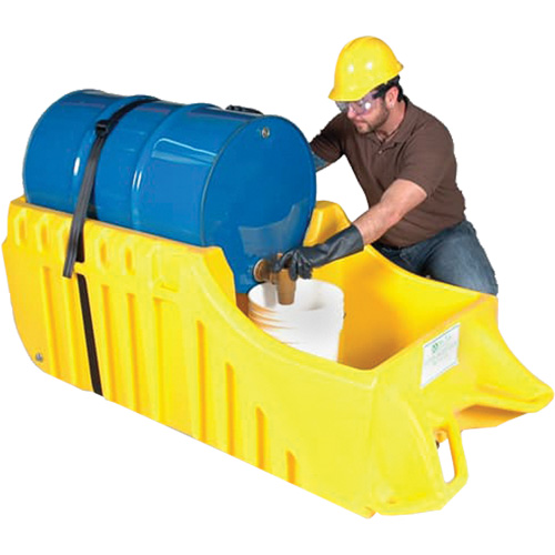 Chariot pour baril, 26,5'' lo x 26,5'' la x 5'' h, Cap. de d&eacute;versement 800 gal. US Stor-it Systems