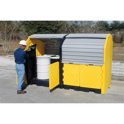 Kit dextension avec drain pour Ultra-Hard Top Spill Pallets, 64" lo x 79" la x 62" h, Capacit&eacute; de charge 9000 lb Stor-it Systems
