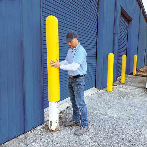 Ultra-Post Protector&reg;, 4" Dia. x 52" L, Yellow Stor-it Systems