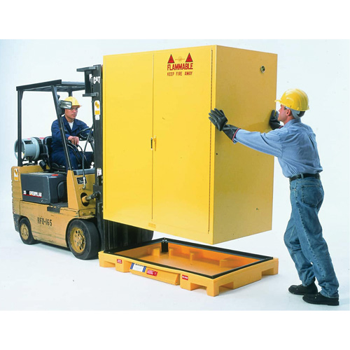 Double Drum Ultra-Safety Cabinet Bladder System, 63" lo x 38,5" la x 6,3" h, Capacit&eacute; de charge 3000 lb Stor-it Systems
