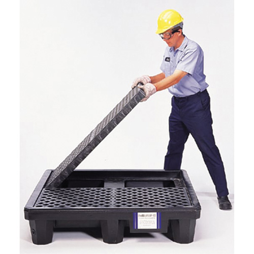Ultra-Spill Pallet mod&egrave;le &eacute;conomique, 4 barils, Capacit&eacute; de d&eacute;versement 66 gal. US, 53" x 53" x 11,8" Stor-it Systems