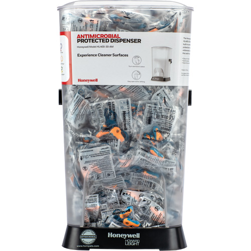 Distributeur de bouchons doreille filaires HL400 AM avec boîte de bouchons doreille LT-30 Stor-it Systems