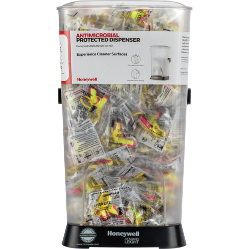Distributeur de bouchons doreille filaires HL400 AM avec boîte de bouchons doreille LL-30 Stor-it Systems