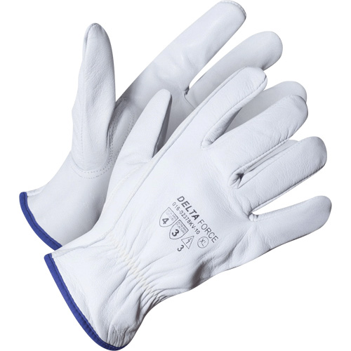 Gant de chauffeur Delta Force, 9/Grand, Paume en Cuir fleur de ch&egrave;vre, Kevlar Stor-it Systems