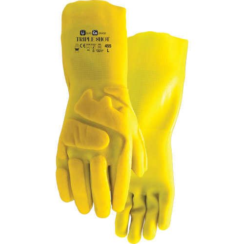 Gants r&eacute;sistant &agrave; la coupe 455 Triple Shot, Taille Grand, PVC, Doublure en Nylon Stor-it Systems