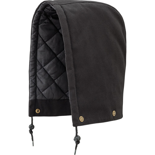538BK Hood for Quilted Safety Parka, Bomber or Coverall, Black, Cotton Stor-it Systems