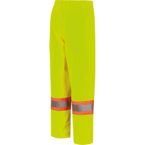 5629W Women's Waterproof Bib Pants, Polyester/Polyurethane, X-Small, High Visibility Lime-Yellow Stor-it Systems