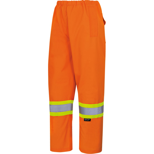 5576 Pantalon de s&eacute;curit&eacute; hydrofuge de 450D, Polyester/Polyur&eacute;thane, Petit, Orange haute visibilit&eacute; Stor-it Systems