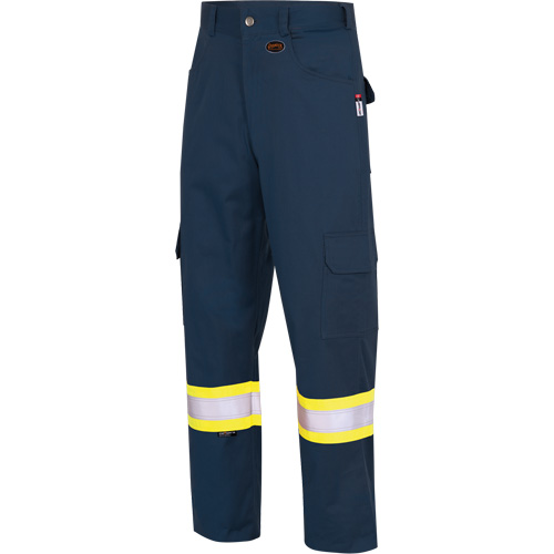 7764 Pantalons de s&eacute;curit&eacute; ignifuges et r&eacute;sistants aux arcs &eacute;lectriques &agrave; haute visibilit&eacute; 88/12 FR-Tech, 30, x 32, Bleu marin Stor-it Systems