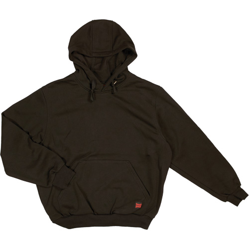 Water Repellent Fleece Pullover Hoodie, Men's, Small, Black Stor-it Systems