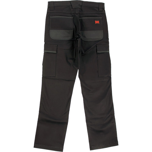 WP100 Work Pants, Cotton/Spandex, Black, Size 0, 30 Inseam Stor-it Systems