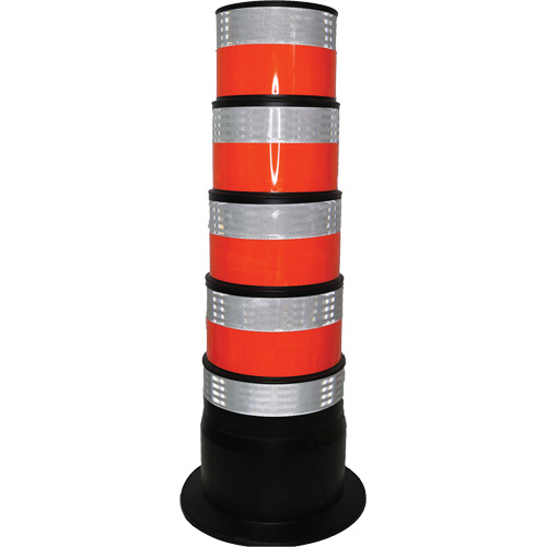 Channelizer, 47.25" High, Orange/White Stor-it Systems