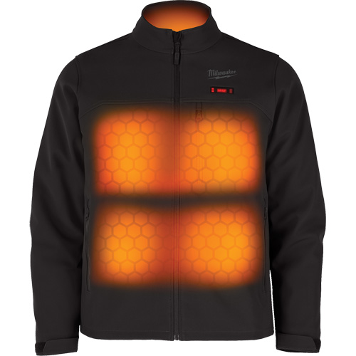 Manteau chauffante M12 ToughShell (manteau seulement), Hommes, Grand, Noir Stor-it Systems