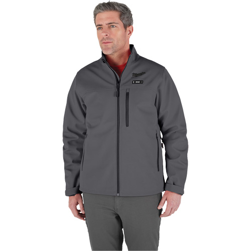 Manteau chauffante M12 ToughShell (manteau seulement), Hommes, T-Grand, Gris Stor-it Systems