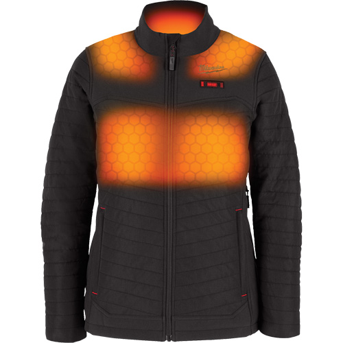 Manteau chauffant M12 Axis avec pile, Femmes, Grand, Noir Stor-it Systems