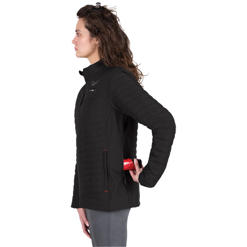 Manteau chauffant M12 Axis avec pile, Femmes, Grand, Noir Stor-it Systems