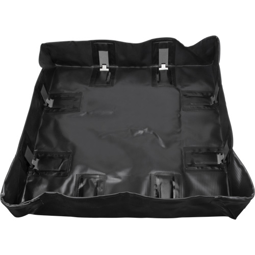 Collapsible Berm, 134 US gal. Capacity, 6' W x 6' L x 6" H, Snap-Up Bracket Stor-it Systems