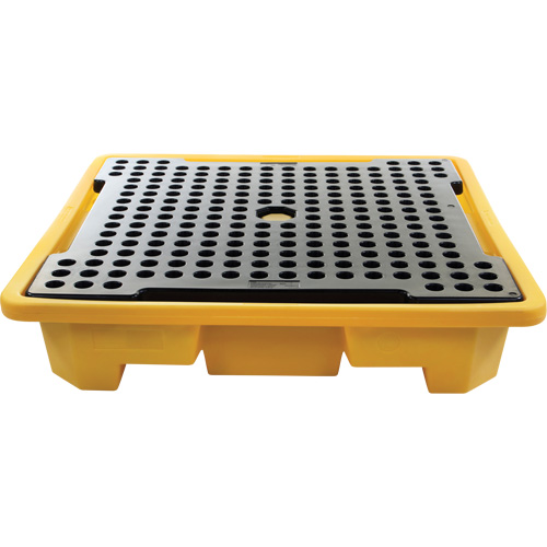 4-Drum Spill Pallet, 66 US gal. Spill Capacity, 57.5" x 57.5" x 12" Stor-it Systems